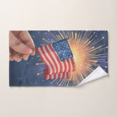 Amerikaanse Vlag Patriottisch Handdoek (Handdoek)