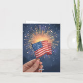 Amerikaanse Vlag Patriottisch Kaart (Achterkant)