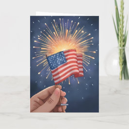 Amerikaanse Vlag Patriottisch Kaart