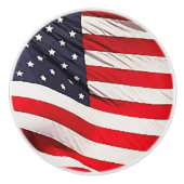 Amerikaanse vlag patriottisch keramische knop (Voorkant)