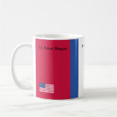 Amerikaanse Vlag Patriottisch  Koffiemok (Links)