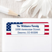 Amerikaanse vlag: Patriottisch land, Amerikaans vl Etiket (Insitu)