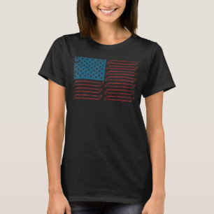 Amerikaanse vlag Patriottisch Mechanic Car Truck T-shirt
