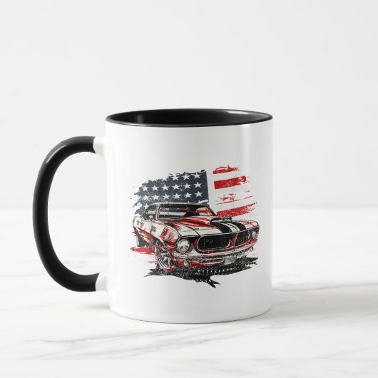 Amerikaanse Vlag Patriottisch Mok (Links)