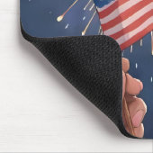 Amerikaanse Vlag Patriottisch Muismat (Hoek)