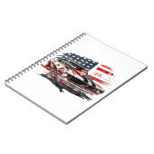 Amerikaanse Vlag Patriottisch Notitieboek (Linkerzijde)