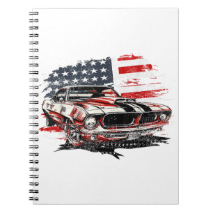 Amerikaanse Vlag Patriottisch Notitieboek