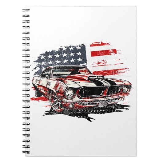 Amerikaanse Vlag Patriottisch Notitieboek (Voorkant)