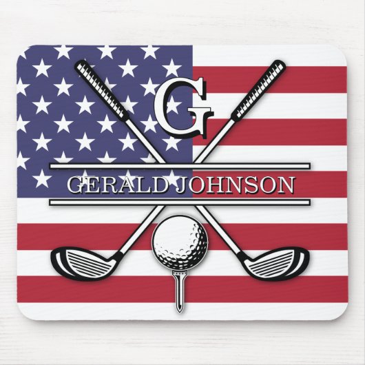 Amerikaanse Vlag Patriottisch Ontwerp Muismat (Voorkant)