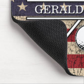 Amerikaanse vlag patriottisch ontwerp muismat (Hoek)