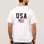 Amerikaanse Vlag Patriottisch Ontwerp T-shirt (Achterkant)