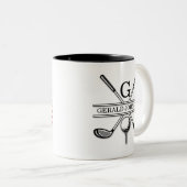 Amerikaanse Vlag Patriottisch Ontwerp Tweekleurige Koffiemok (Voorkant rechts)