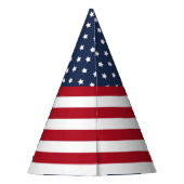 Amerikaanse vlag Patriottisch op 4 juli Feesthoedjes (Achterkant)