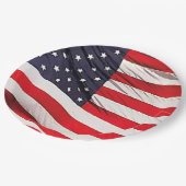 Amerikaanse vlag patriottisch papieren bordje (Gekanteld)