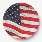 Amerikaanse vlag patriottisch papieren bordje (Voorkant)