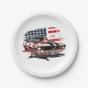 Amerikaanse Vlag Patriottisch Papieren Bordje