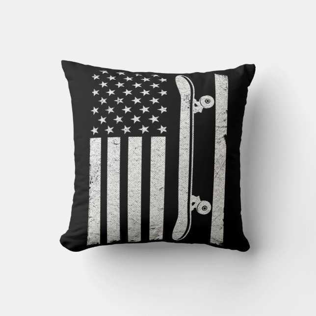 Amerikaanse vlag patriottisch patriottisch op 4 ju kussen (Voorkant)