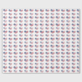 Amerikaanse vlag patriottisch patroon cadeaupapier (Vlak)