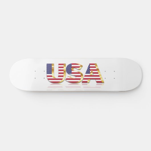 Amerikaanse vlag - Patriottisch Persoonlijk Skateboard (Horizontaal)