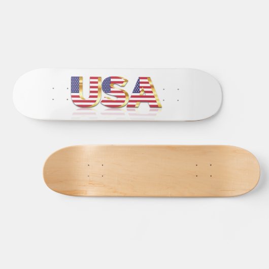 Amerikaanse vlag - Patriottisch Persoonlijk Skateboard (Horizontaal)