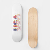 Amerikaanse vlag - Patriottisch Persoonlijk Skateboard (Voorkant)