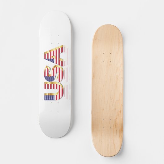 Amerikaanse vlag - Patriottisch Persoonlijk Skateboard (Voorkant)