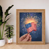 Amerikaanse Vlag Patriottisch Poster