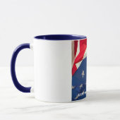 Amerikaanse Vlag Patriottisch Rood Wit Blauw Custo Mok (Links)