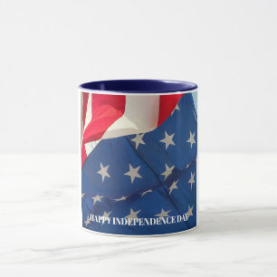 Amerikaanse Vlag Patriottisch Rood Wit Blauw Custo Mok
