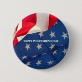 Amerikaanse Vlag Patriottisch Rood Wit Blauw Custo Ronde Button 5,7 Cm (Voorkant)