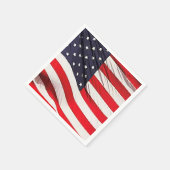 Amerikaanse vlag patriottisch servet (Hoek)