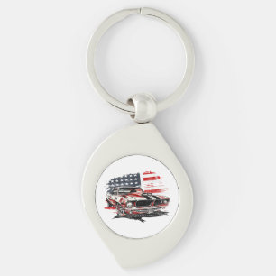 Amerikaanse Vlag Patriottisch Sleutelhanger