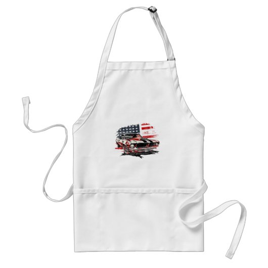 Amerikaanse Vlag Patriottisch Standaard Schort (Voorkant)
