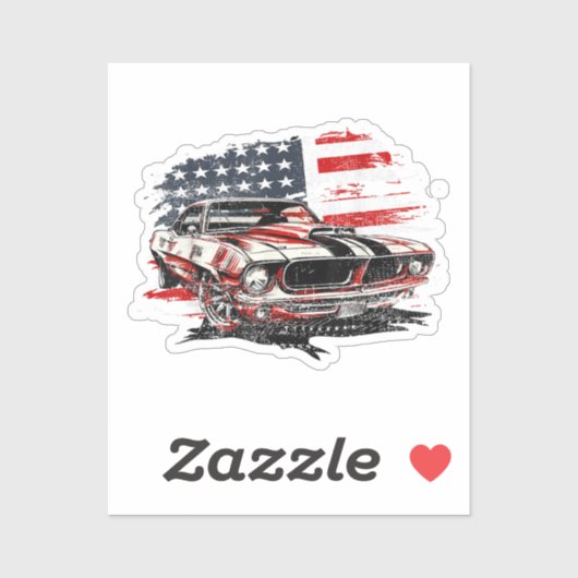 Amerikaanse Vlag Patriottisch  Sticker (Vel)