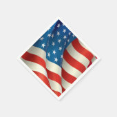 Amerikaanse vlag Patriottisch Symbool van Amerika Servet (Hoek)