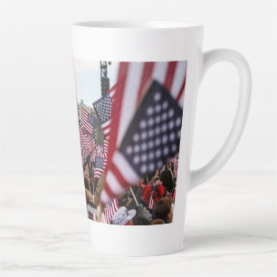 Amerikaanse Vlag Patriottisch USA Capitool Vrijhei Latte Mok