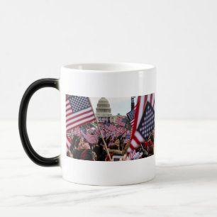 Amerikaanse Vlag Patriottisch USA Capitool Vrijhei Magische Mok