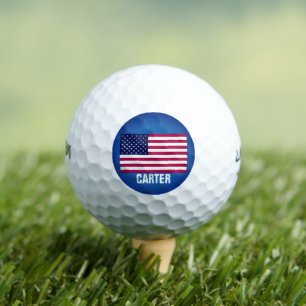 Amerikaanse vlag Patriottisch USA Rood en Blauw Golfballen