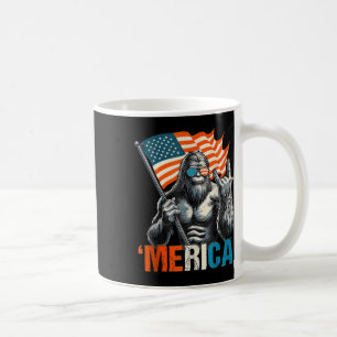 Amerikaanse Vlag Patriottische 4e Juli Bigfoot Mer Koffiemok