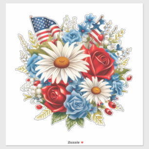 Amerikaanse vlag patriottische 4th Juli onafhankel Sticker