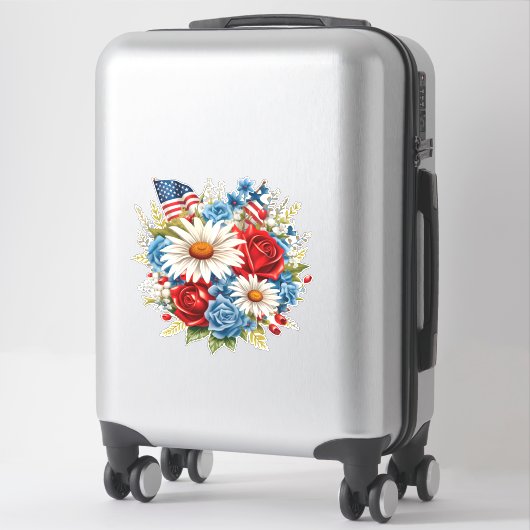 Amerikaanse vlag patriottische 4th Juli onafhankel Sticker (Koffer)