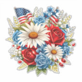 Amerikaanse vlag patriottische 4th Juli onafhankel Sticker (Voorkant)