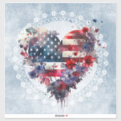 Amerikaanse vlag patriottische 4th Juli onafhankel Sticker (Vel)