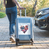 Amerikaanse vlag patriottische 4th Juli onafhankel Sticker (Koffer Insitu)