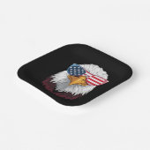 Amerikaanse vlag Patriottische adelaar 4 juli Papieren Bordje (Gebogen)