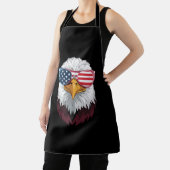 Amerikaanse Vlag Patriottische Adelaar 4 juli Schort (Insitu)