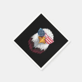 Amerikaanse vlag Patriottische adelaar 4 juli Servet (Hoek)