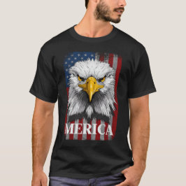 Amerikaanse vlag Patriottische adelaar 4 juli T-shirt