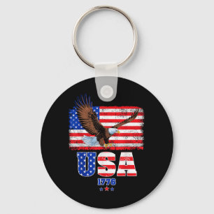 Amerikaanse Vlag Patriottische Adelaar Onafhankeli Sleutelhanger
