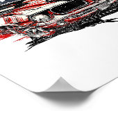 Amerikaanse vlag Patriottische Amerikaanse vlag Pa Poster (Hoek)